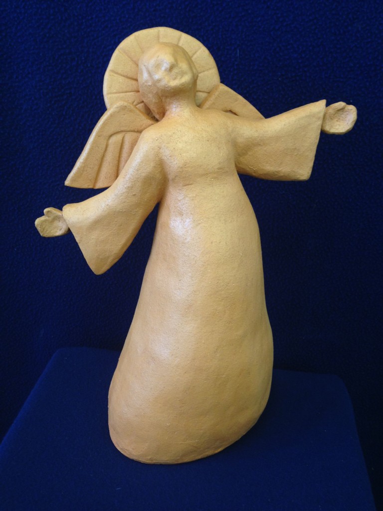 The New Happy Angel,  terra cotta, 13x5, 2014